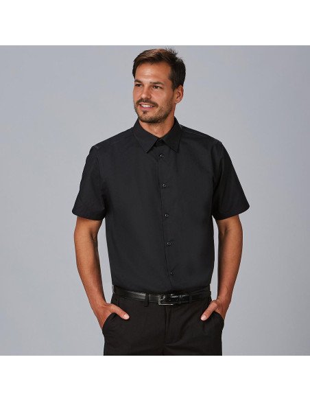 CAMISA HOMBRE M/C SLIM FIT ELASTAN "RED LINE"