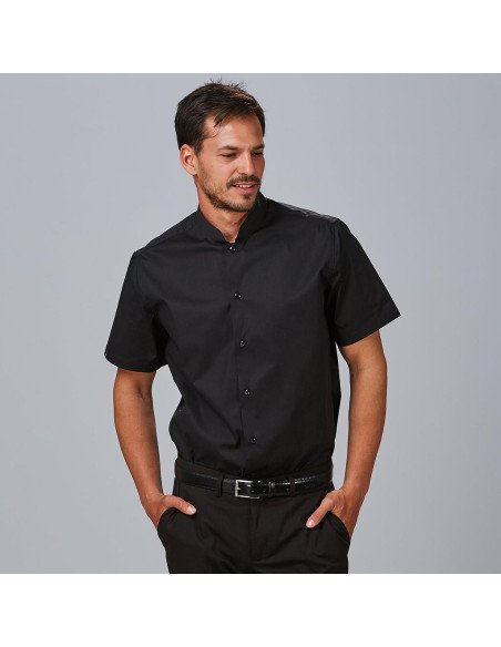 CAMISA HOMBRE M/C C/MAO SLIM FIT ELASTAN "RED LINE"