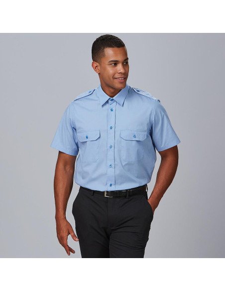 CAMISA UNISEX CHARRETERAS M/C ELASTAN "RED LINE"