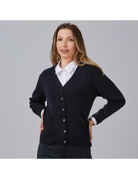CARDIGAN PUNTO MUJER "RED LINE"