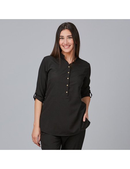 BLUSA MUJER CUELLO MAO VINCA
