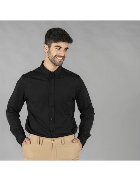 CAMISA HOMBRE INTERLOCK CUELLO CAMISERO LUZON