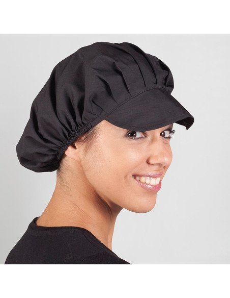 GORRA UNISEX POPELIN NEGRO (PAQ. 10 UNDS)