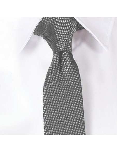 CORBATA SIN NUDO DE PALA ESTRECHA JACQUARD