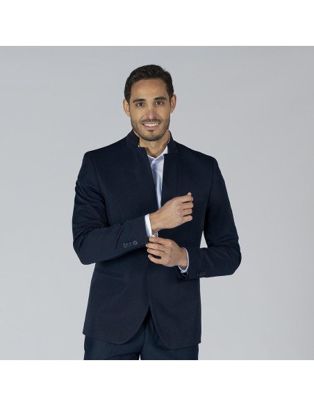 AMERICANA HOMBRE 1 BOTON SOLAPA INVERTIDA SLIM FIT TRIVIAL