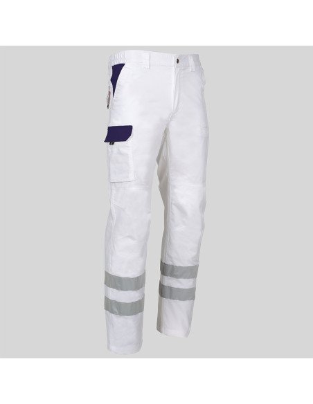 PANTALON UNISEX MULTIBOLSILLOS ELASTICO ARCE COMBI + 2 BANDAS REFLECT.