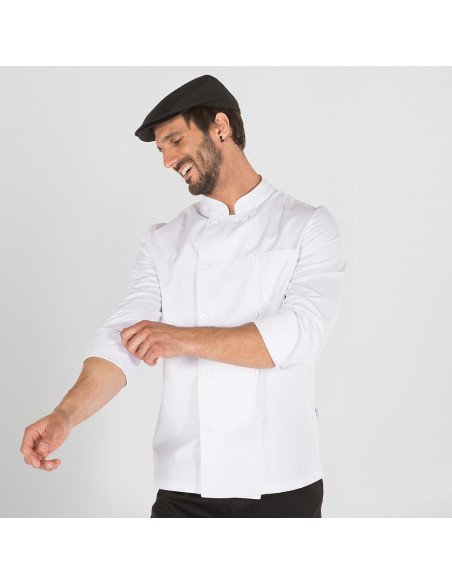 CHAQUETA COCINA UNISEX M/L SARGA BLANCA