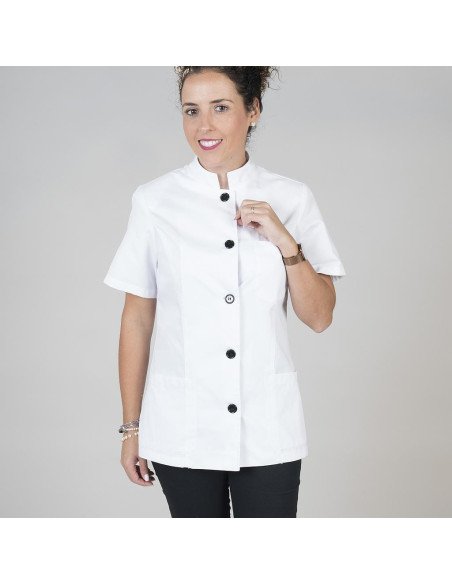 BLUSA MUJER CUELLO MAO M/CORTA