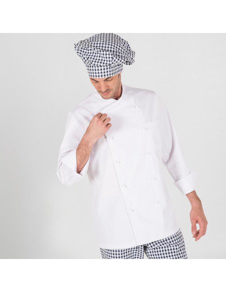 CHAQUETA COCINA UNISEX NAPOLES ANTIMANCHAS (TEFLON) M/L