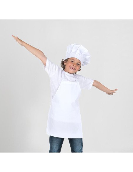 DELANTAL INFANTIL PETO BLANCO
