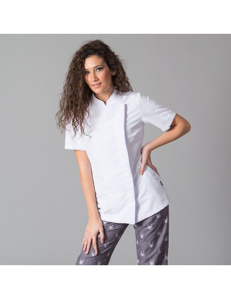 CHAQUETA COCINA MUJER PAZ M/C