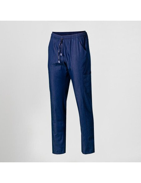 PANTALON UNISEX CON CORDON TEJANO ZAFIRO