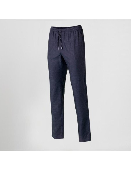 PANTALON UNISEX CON CORDON CHAMBRAY ROMBOS
