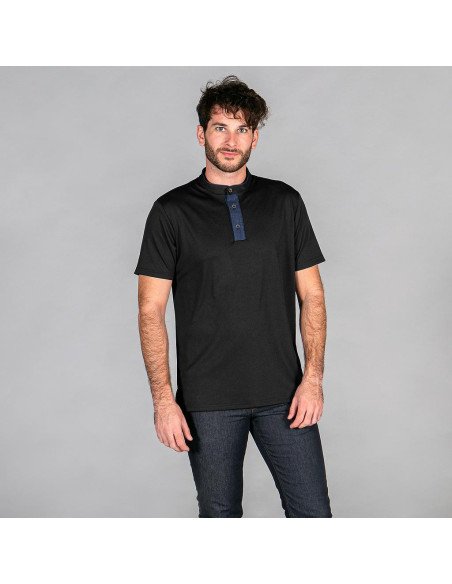 POLO HOMBRE CUELLO MAO TEJANO "RED LINE"