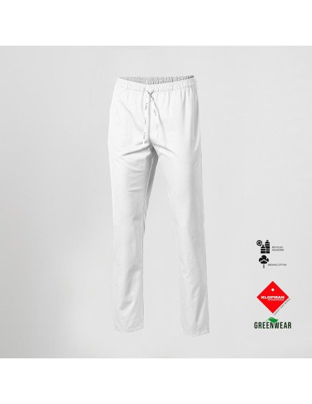 PANTALON UNISEX CON GOMA Y CORDON TEJIDO ORGANICO Y RECICLADO KLOPMAN