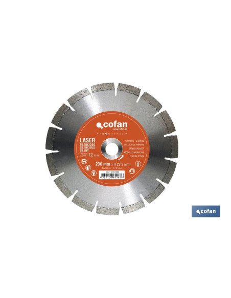 DISCO DIAMANTE CANTERO SILENCIOSO 230MM
