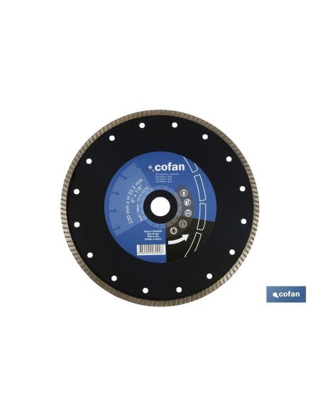 DISCO DIAMANTE TURBO EXTRAFINO 230MM.