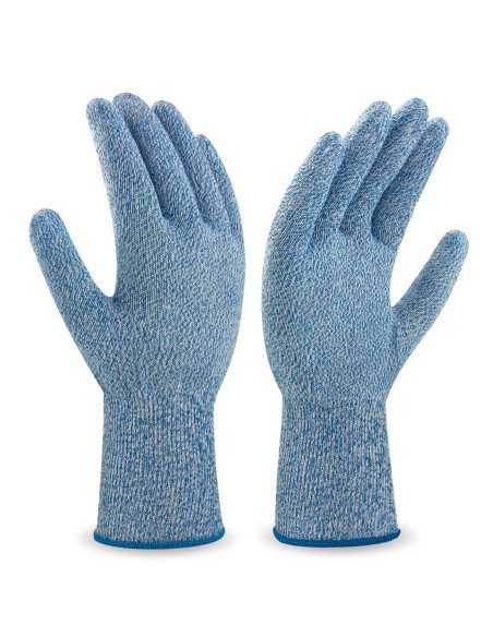 688AASIN Guante anti-corte nivel 5  azul para industria alimentaria Stahlnetz cutguard bluetouch