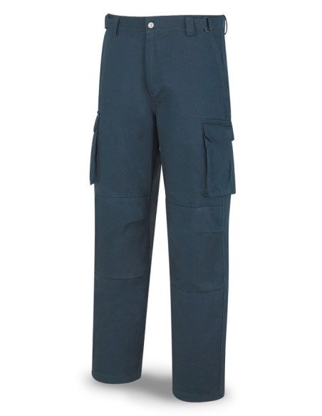 588PEWAM Pantalón ESPECIALISTA INVIERNO azul marino algodón sanforizado 245 gr Multibolsillos
