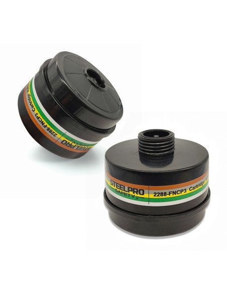 2288FNCP3SIN Filtros de rosca normalizada STEELPRO para máscara completa  ANDROMEDA (ABEK2P3)