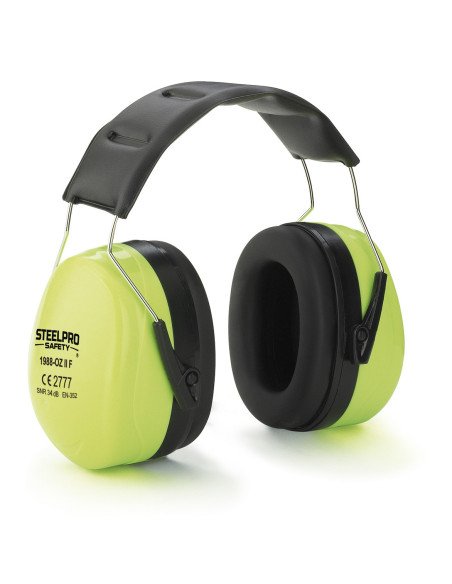 1988OZIIFYF Orejera STEELPRO® serie ZEN Fluor para protección auditiva con alta atenuación