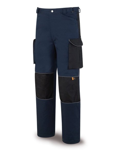 588PTAMNE Pantalón FIRST LINE azul marino negro poliéster algodón 245 gr Multibolsillos
