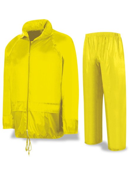 188TAIY Traje de agua tipo INGENIERO Poliéster PVC amarillo