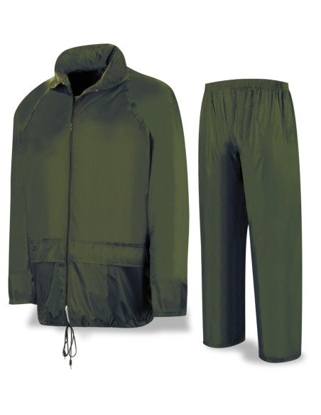 188TAIV Traje de agua tipo INGENIERO Poliéster PVC verde