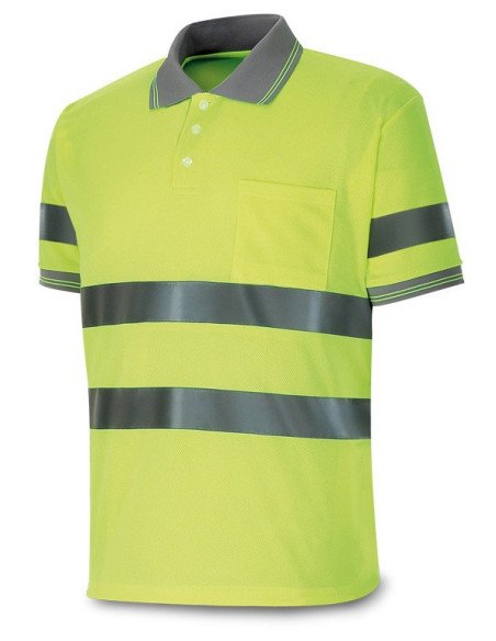 1288PAVMCYF Polo AV de 160 gr Manga Corta  amarillo