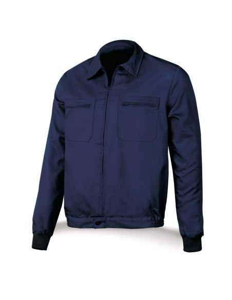 388CAM Chaqueta azul marino poliéster algodón 200 g