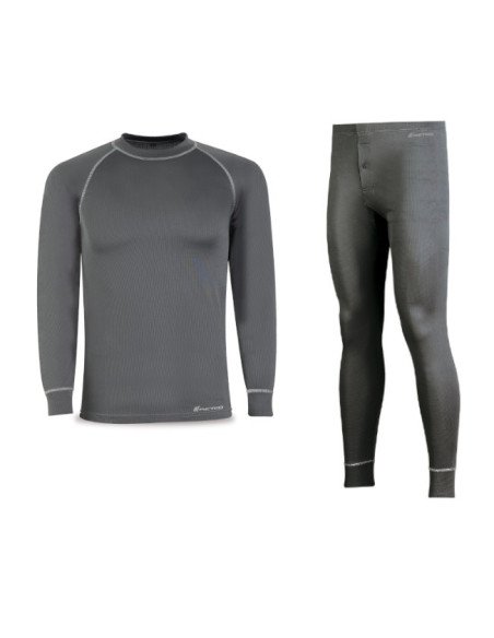 288FLKG Camiseta y malla Oxford gris melange