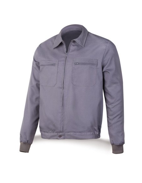 388CG Chaqueta gris poliéster algodón 200 g