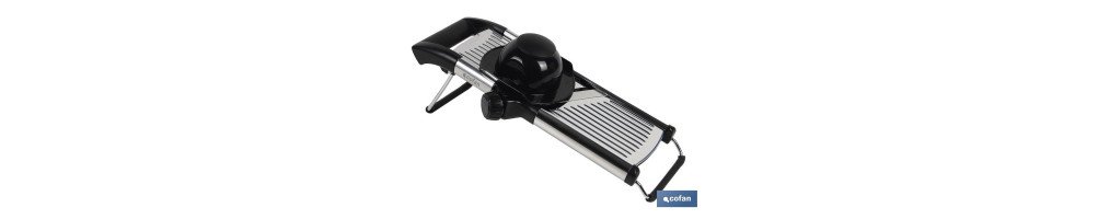 MANDOLINA DE ACERO INOX.