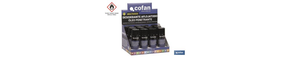 Expositor de aflojatodo | Lubricante multiuso | Alto poder hidrófugo | Elimina los elementos residuales