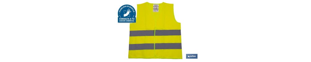 Chaleco reflectante | Color Amarillo | Talla niños | EN ISO 20471 | Categoría II I