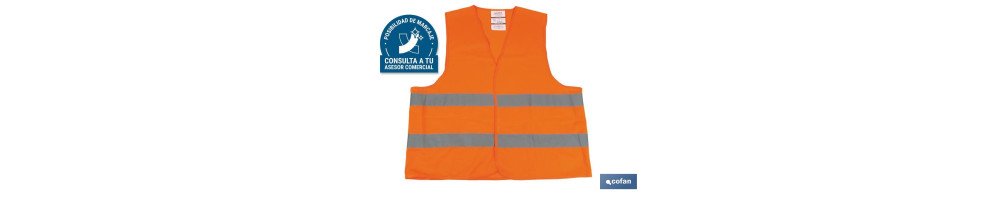 Chaleco reflectante | Color Naranja | Talla XXL | EN ISO 20471 | Categoría II I