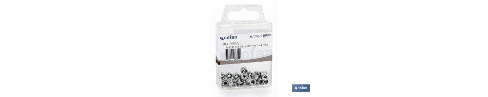 Tuercas Hexagonales Autoblocante Nylon DIN 985 Blíster Estándar