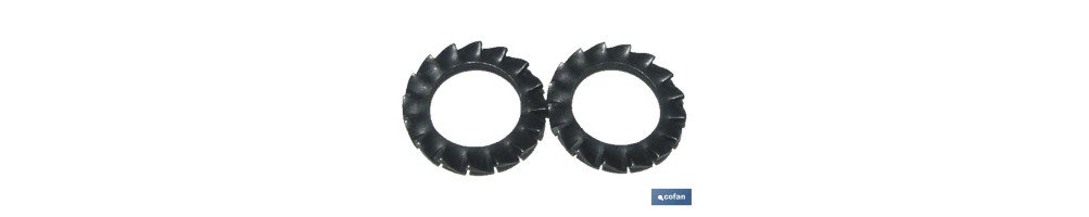 Arandelas Elásticas en Abanico Dentado Exterior DIN 6798 Blíster Estándar