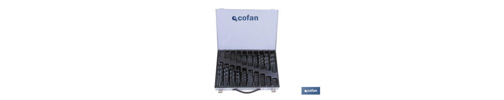 Maletín surtido de brocas HSS