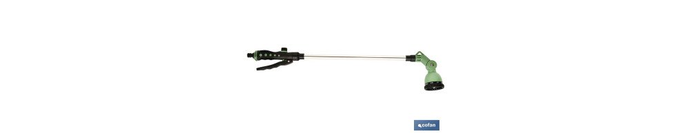 Lanza Riego | Medida 66 cm | 10 Posiciones Diferentes de Pulverización | Lanza Multiusos