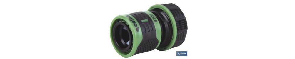 Conector de mangueras de riego | Diferentes Medidas | Fabricado en ABS