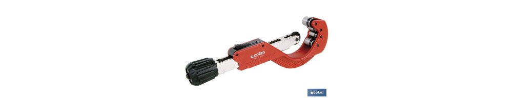 Cortatubos de 4 rodillos | Para tubos de plástico | Diámetro: 6-67 mm | Sistema ICS (Instant Change System)