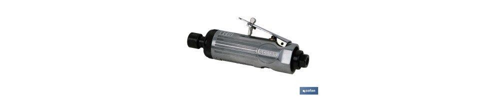Fresadora neumática alto rendimiento recta para vástagos de Ø6mm | Amoladora neumática de alta calidad recta con pinza de Ø6mm