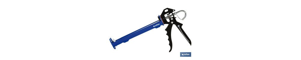 Pistola de silicona profesional | Pistola selladora de aluminio | Para cartuchos de 310 ml