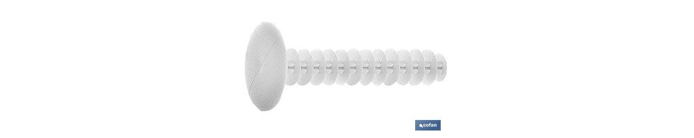 Tapón para tapar agujeros de anclajes de andamio | Fabricado en nailon | Medidas de Ø 14 mm y longitud de 37 y 70 mm