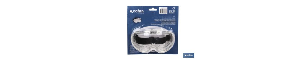 Gafas de Protección contra Proyecciones | Confortables y Ligeras | Ajuste con Goma | Protección UV | Blíster