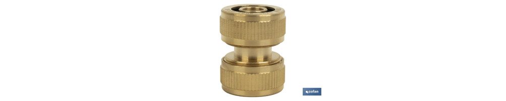 Racor reparador de mangueras de riego | Diferentes Medidas | Fabricado en Latón