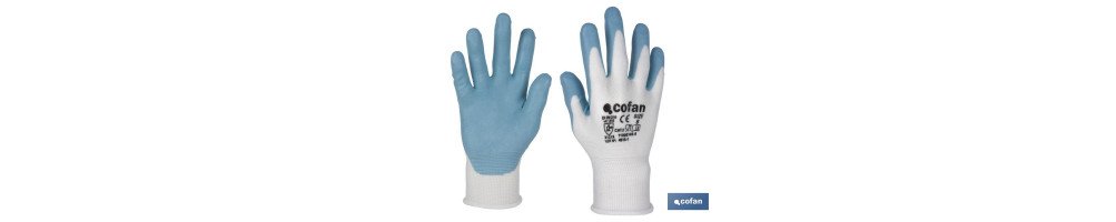 Guantes impregnados para uso alimentario | Sin costuras | Comodidad y seguridad | Con recubrimiento de nitrilo