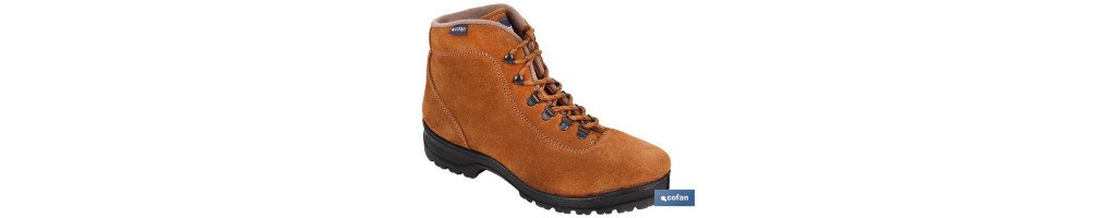 Bota Trekking | Piel de Serraje | Modelo Nijar | Color Camel | Suela Antideslizante