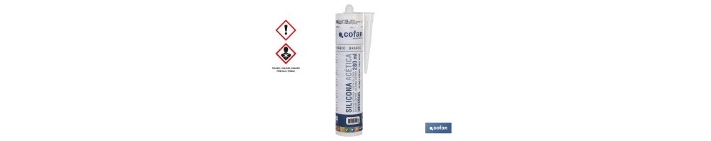 Silicona Acética Universal | Color Transparente | Envase de 280 ml